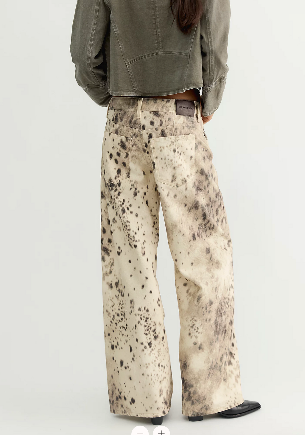 Alter Ego Printed Wide-Leg Jean