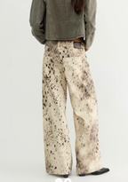 Alter Ego Printed Wide-Leg Jean