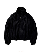 Chelsea Vegan Suede Funnel-Neck Jacket