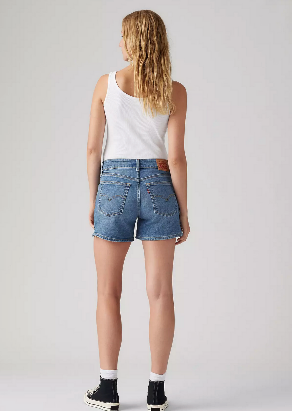 A-line Mid Rise Shorts