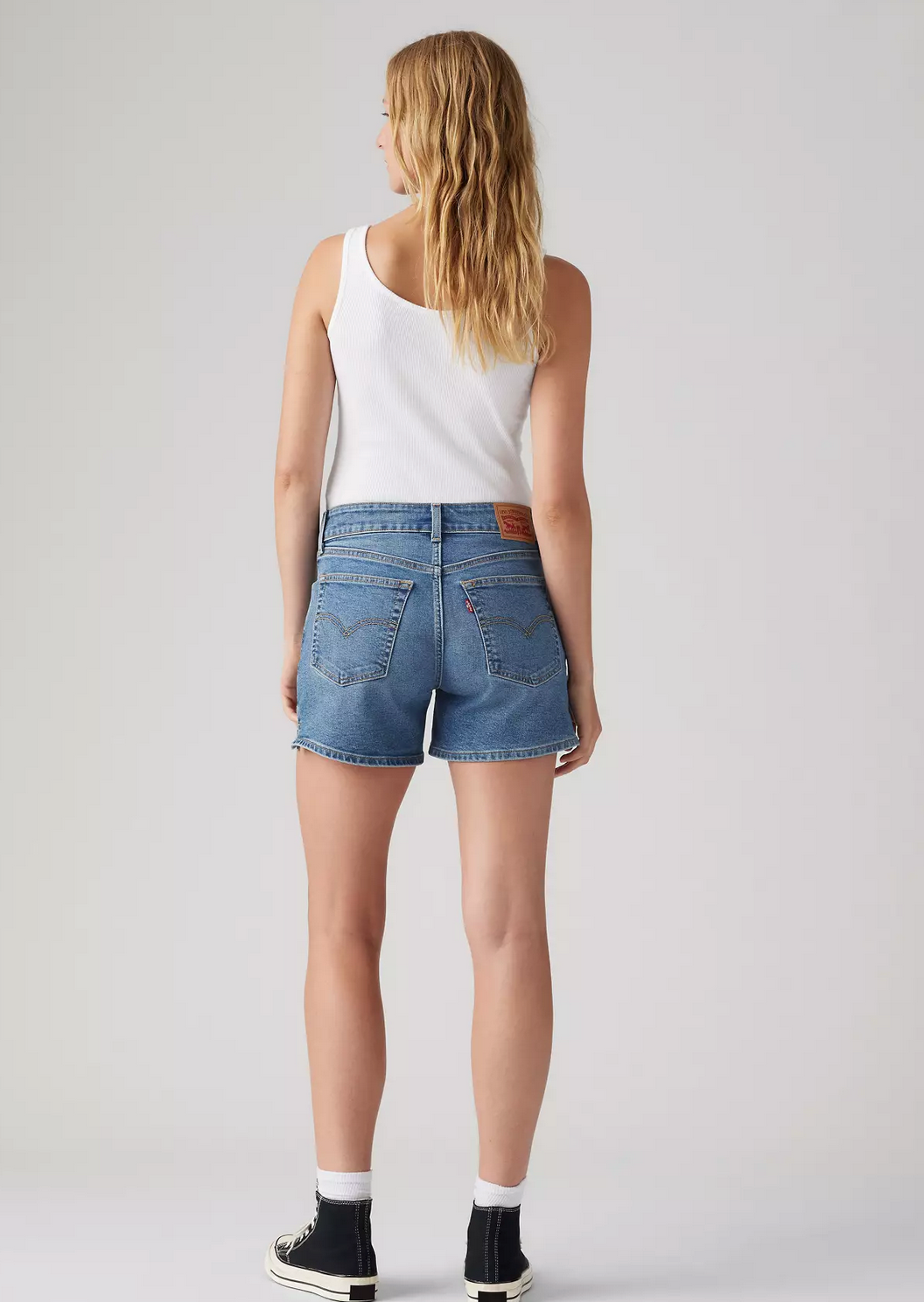 A-line Mid Rise Shorts