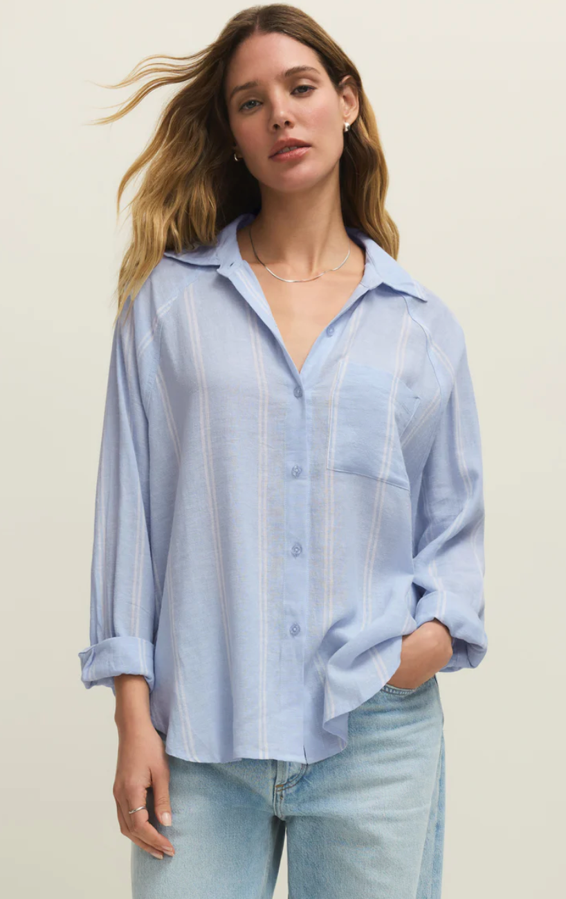 Perfect Linen Stripe Top