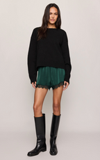 Caprice Luxe Satin Lace Shorts