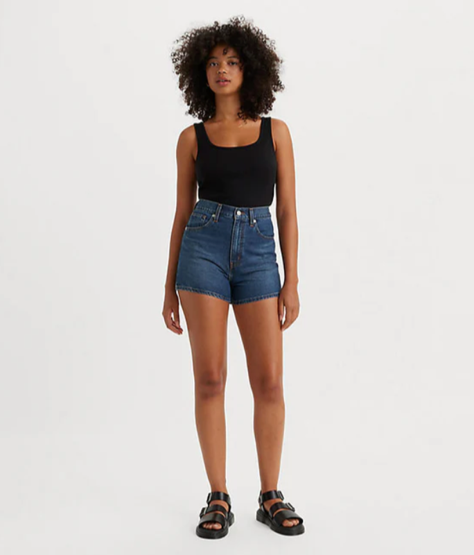 High Rise Mom Short