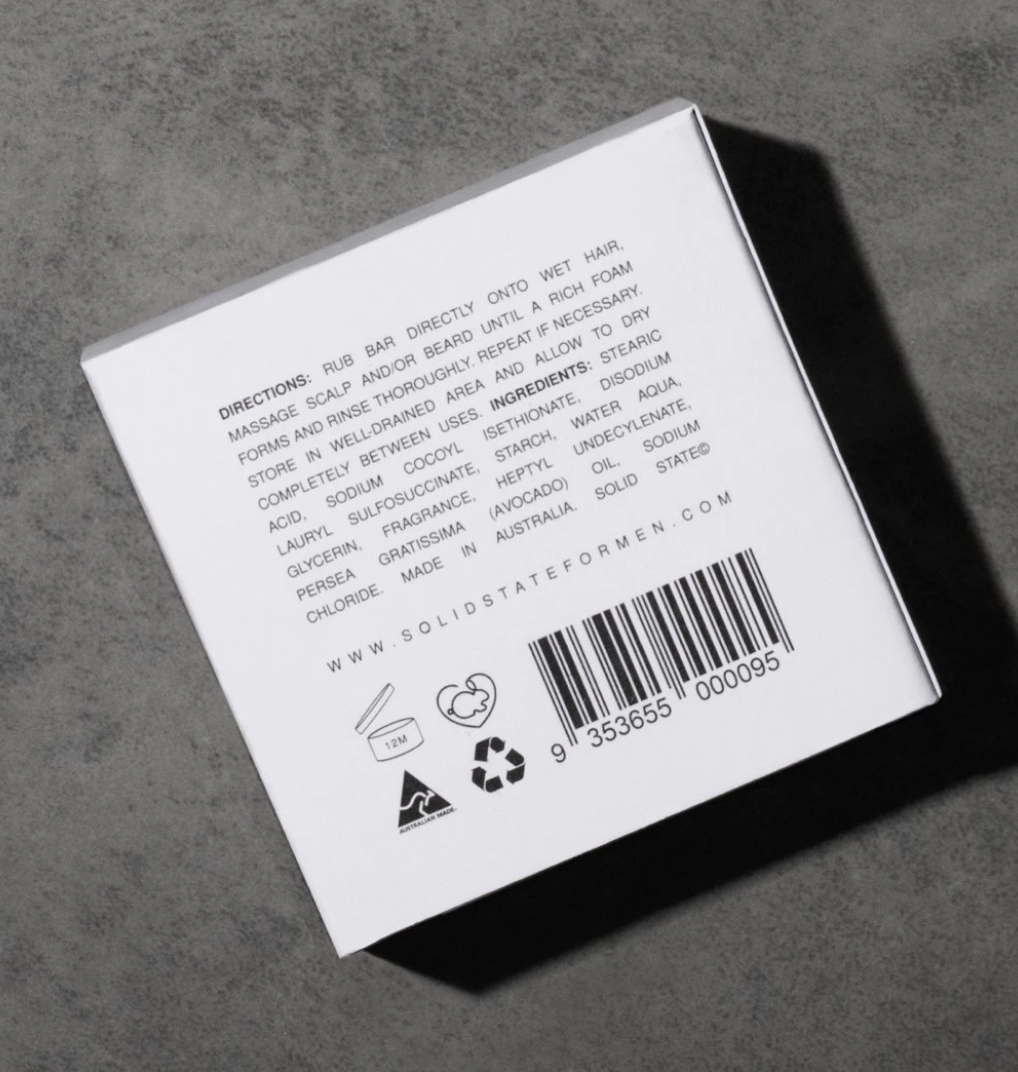 Solid State Shampoo Bar