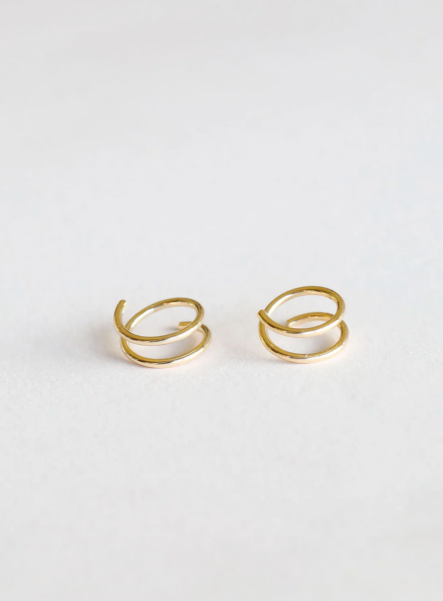 Minimalist Spiral Earrings