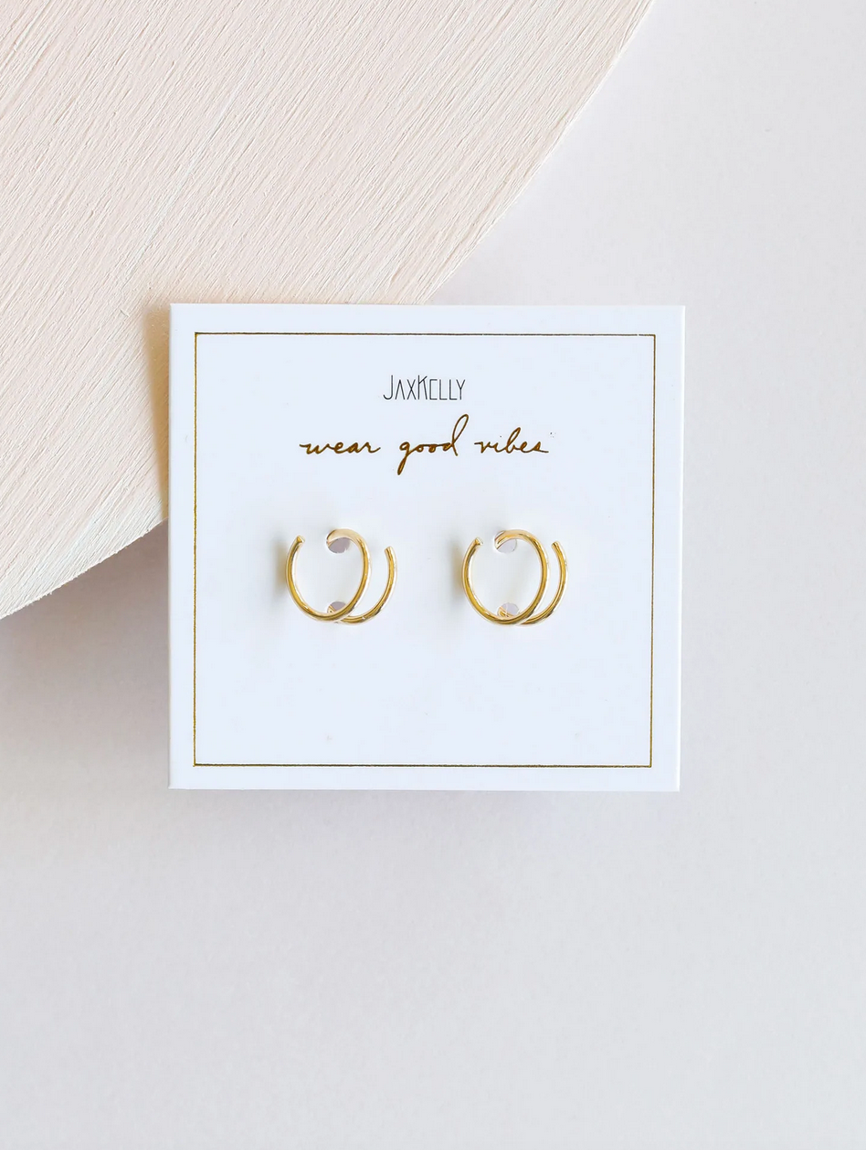 Minimalist Spiral Earrings