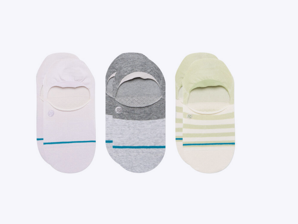 Absolute No Show Socks 3 Pack